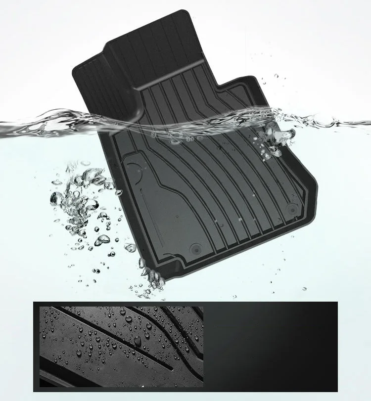 Gummi-TPE-Autofußmatten-Set für Toyota FJ Cruiser, wasserdichtes Zubehör, Automobil-Innenraumteppiche – Detail 4