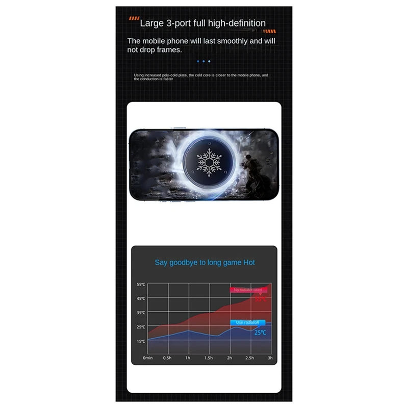 새로운 휴대 전화 쿨러 마그네틱/백 클립 2-IN-1 반도체 냉각 팬 라디에이터 전화 태블릿 용 RGB 조명 효과