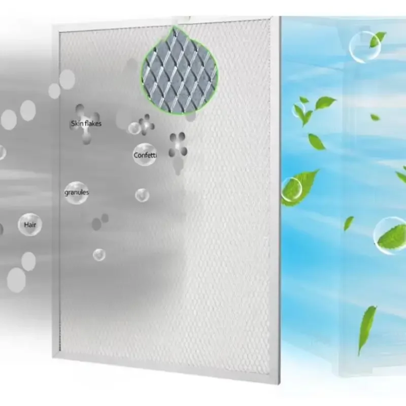 il-materiale-del-filtro-in-alluminio-con-filtro-doppio-da-20-x-125-pollici-migliora-l'efficienza-del-flusso-d'aria-mantiene-le-prestazioni-ottimane
