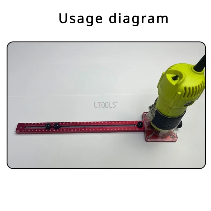 Woodworking Router Circle Jig for Trimming Machine Milling Groove Bracket with Base Carpentry Circle Cutting Guide Board Tools