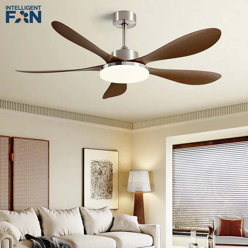 40/46/56inch 5 Blade DC Motor Ceiling Fan with Light and Remote Control for Living Room/Bed Room/Office/Coffee