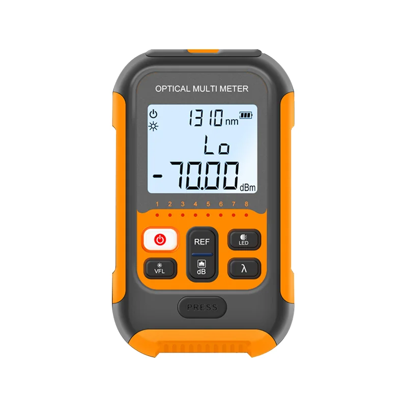 SHRUI 4-in-1 Green Light Optical Power Meter OPM&VFL Green Visual Fault Locator Network Cable Tester LED Lighting