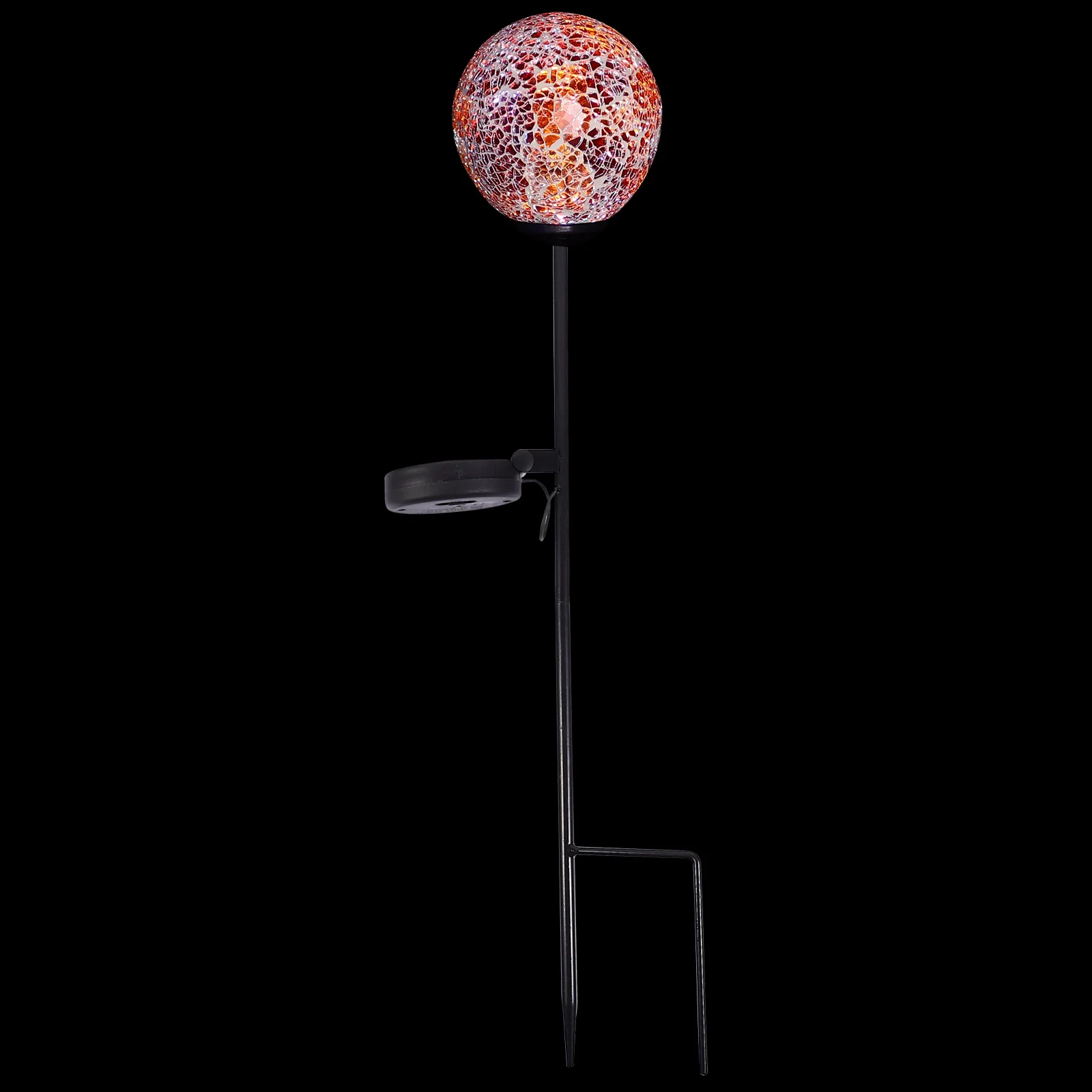 

Solar Lawn Lights Stainless Steel Glass Mosaic for Garden Yard Patio Outdoor LED Waterproof Landscape Lighting Automatically On