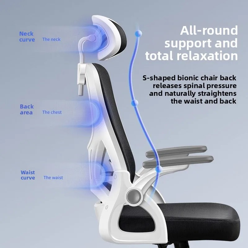 Ergonomic Adjustable Office Chair Computer Desk Chair Gaming Chair with Lumbar Support Mesh Swivel Recline Headrest for Home Stu