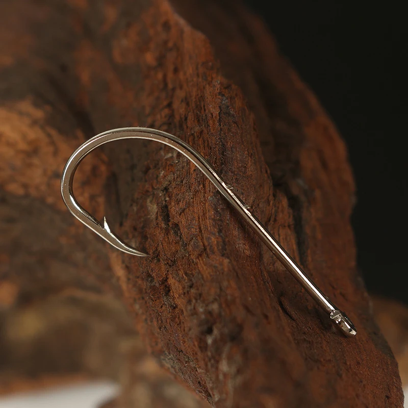 100pcs Double Back Thorn, Bent Fishhook, Long Handle, Tube, Sea Fishing Hook, Barb With Ring,  Mouth Hook