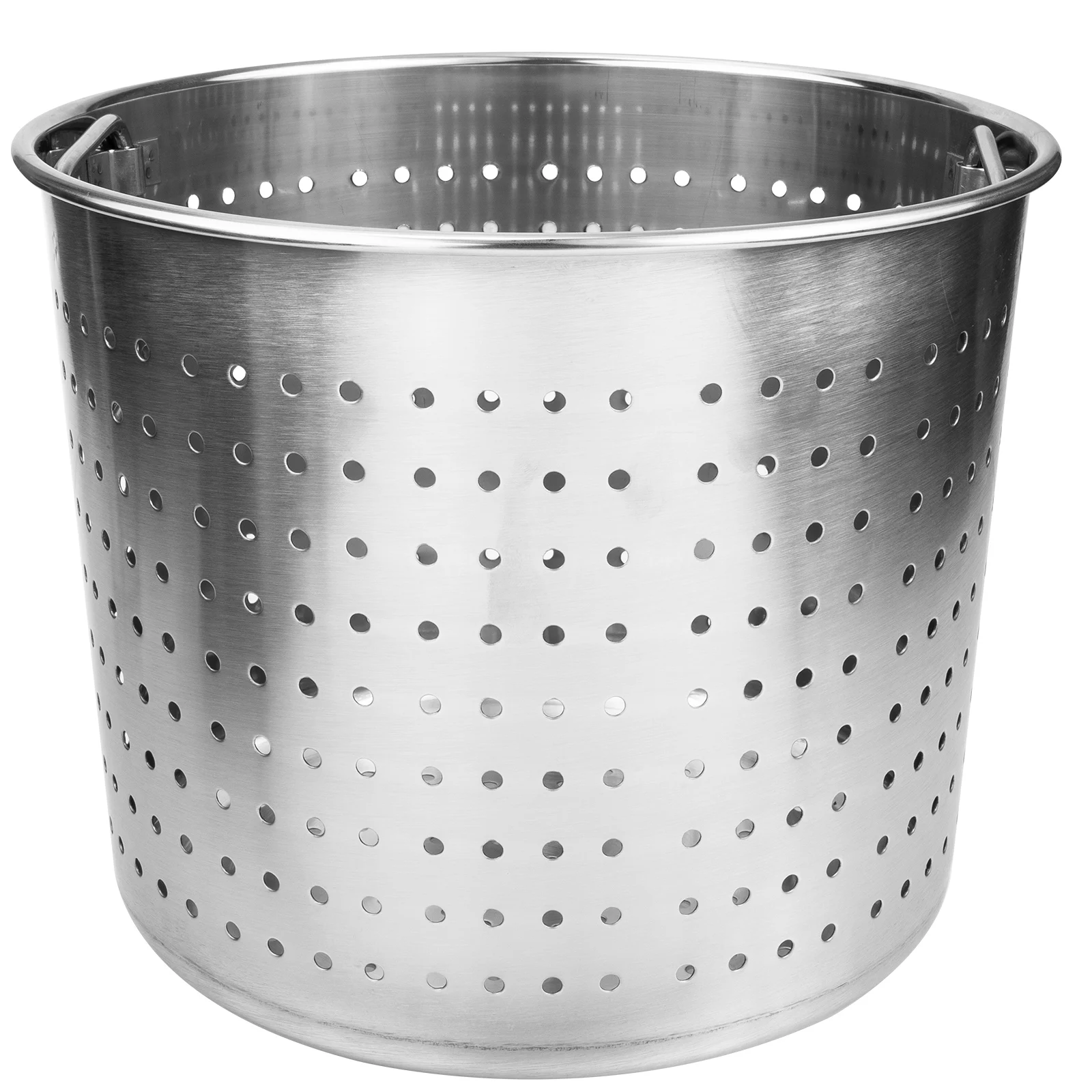 

Stainless Steel 30# Drip Boil Basket Seafood Crawfish Cooking Silver Perforated Pot Leak Metal Bucket