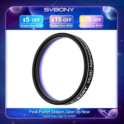 Svbony SV240 Multi-Narrowband Galaxy & Nebula Filter NIR Near-infrared Light Pollution Filter 1.25