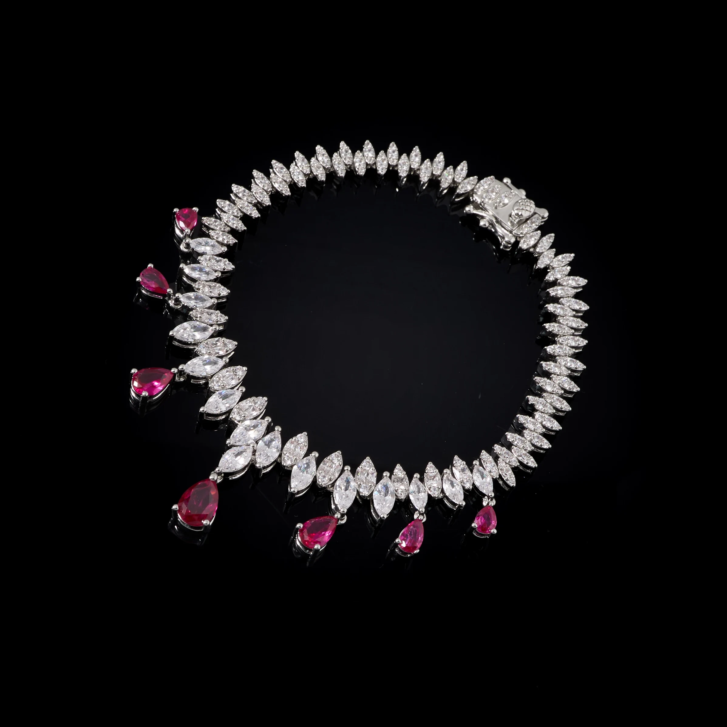 00123 Luxury Women\'s Necklace Jewelry Set AAA CZ Cubic Zircon Dubai Classic Elegant Style Charm Bridal Accessories Jewellery