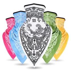 Multi-function Riding Face Bandanna Mask Motorcycle Neck Face Protection Paisley Bandana Triangle Face Cover Cycling Tube Scarf