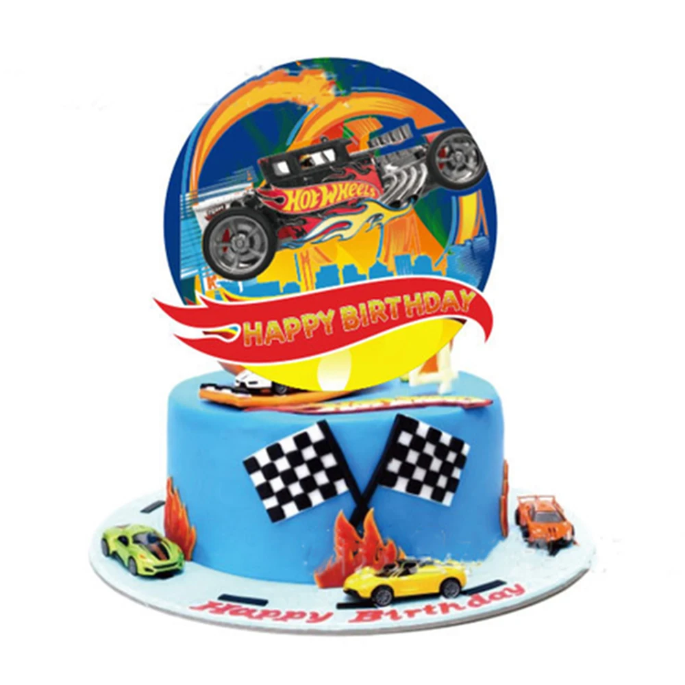 Hot Wheels Car Boys Birthday Party Decoration Disposable Tableware Balloon Plates Tablecloth Balloon Baby Shower Party Supplies