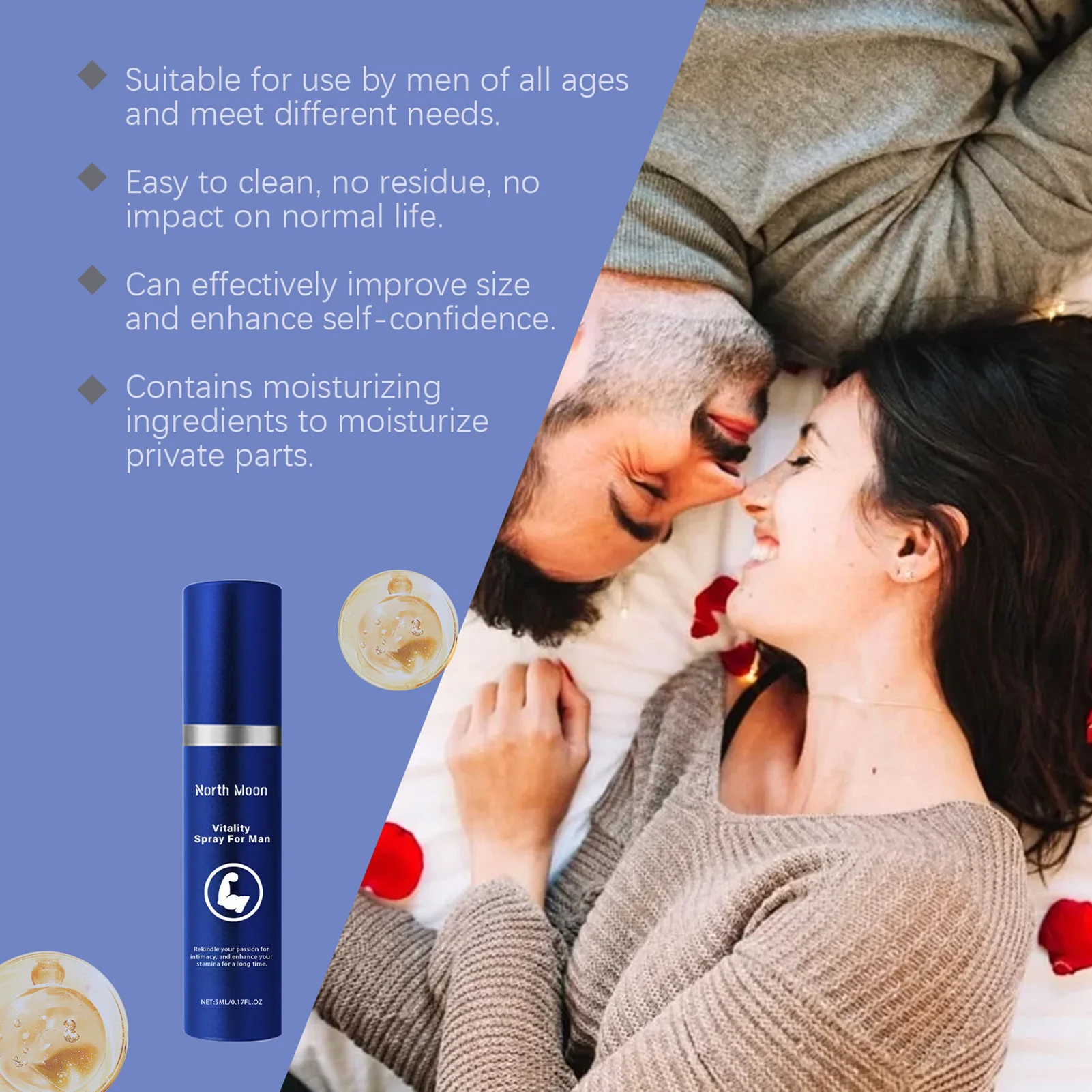 Men's Daily Body Energizing Spray Safe Effective Fast-Acting Adults Sex-Product