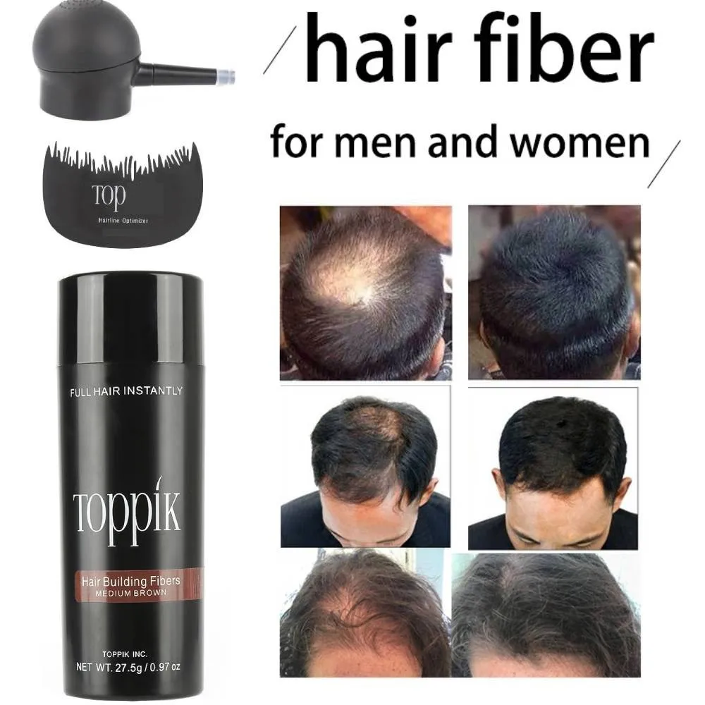 Mágico Fibras Do Cabelo Rebrota Pós 9 Aplicador Cor Queratina Hair Building Fibers Pó Produto Do Crescimento Do Cabelo Spray Cuidados Do Salão De Beleza