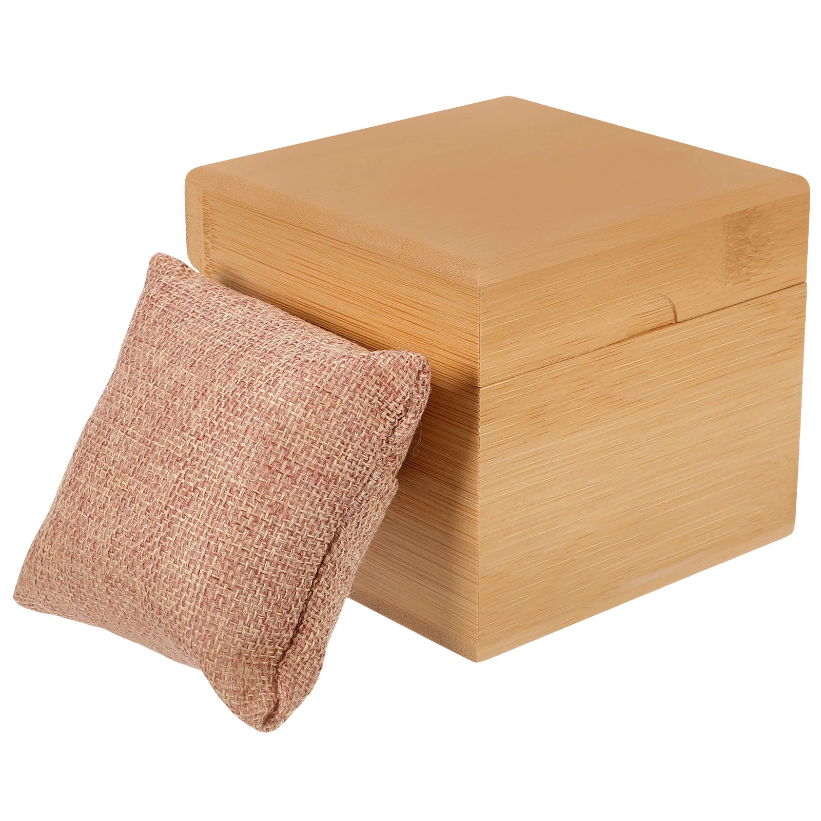 シングル竹製腕時計収納ボックス トラベルケース 腕時計オーガナイザー ジュエリーギフト包装 ブラックスポンジ シングルウォッチケース