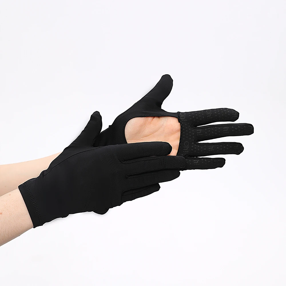 OhSunny Women Fashion Driving Gloves Anti-Skid Hollow Out Palm Thin Soft Cooling Sun Protection UPF50+ Glove for Cycling