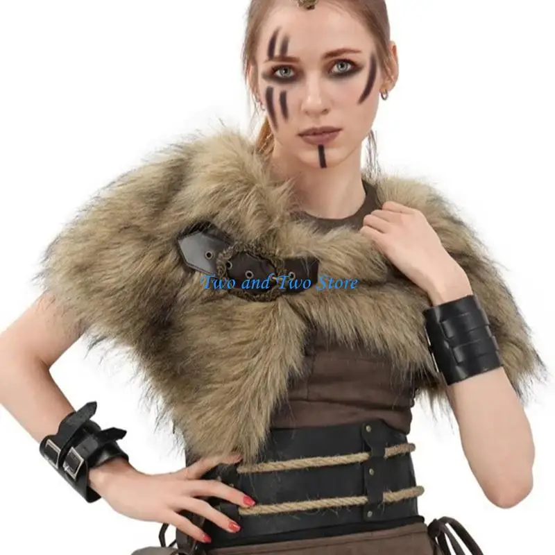 HX6F Unisex Historical Costume Capes Fashion Cosplay Shalw Costume For LARP Renaissances Fairs And Theatrical Performances