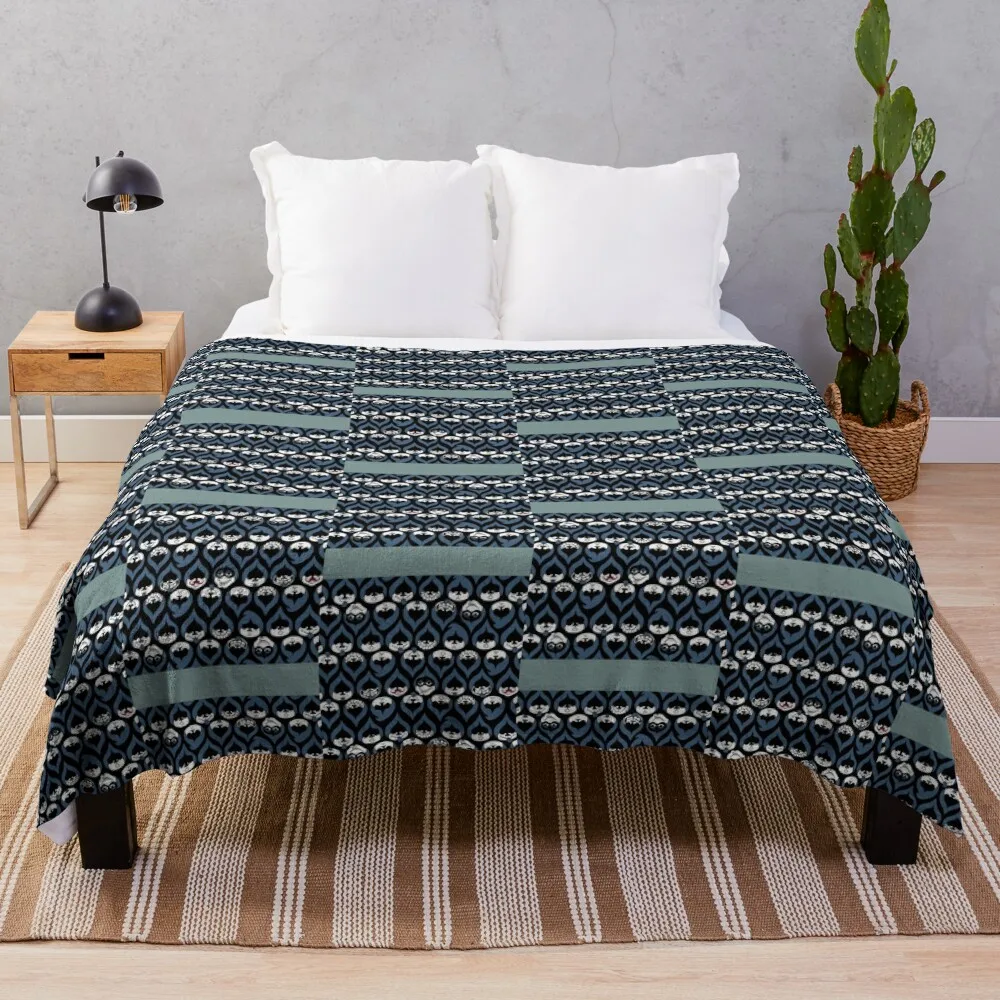 Deltarune - Lancer Face Drop Pattern Chiffon Top Throw Blanket Thin Blankets For Sofa Soft Plush Plaid