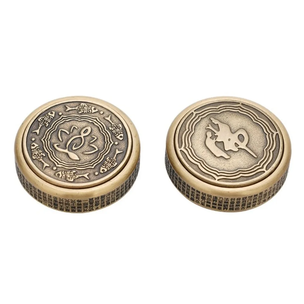 Zen Buddha Fidget Spinner Spinner a mano Materiale metallico Spinner con punta delle dita Giocattoli da scrivania Dispositivo rotante Giroscopio rotante ADHD