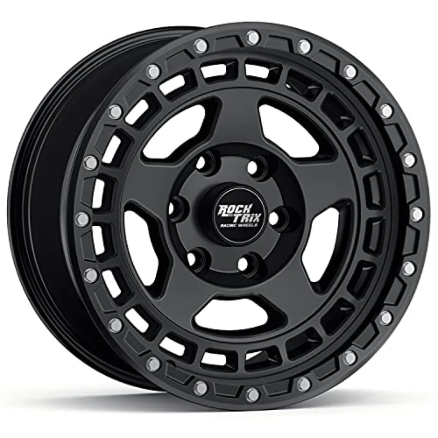 

RT115 17 inch Wheel for 2004-2026 F150 17x9 6x135 Rims -12mm Offset 4.5in Backspacing Matte Black 2200 lb Weight Rating Also c
