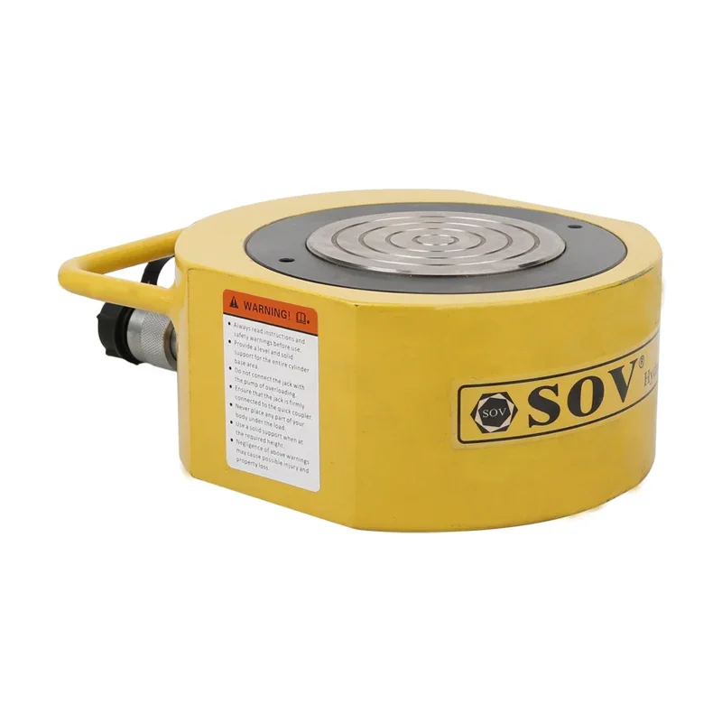 

5 Ton Single Acting Ultra Low Height Hydraulic Cylinder for Large Equipment Installation and Maintenance in Small Spaces