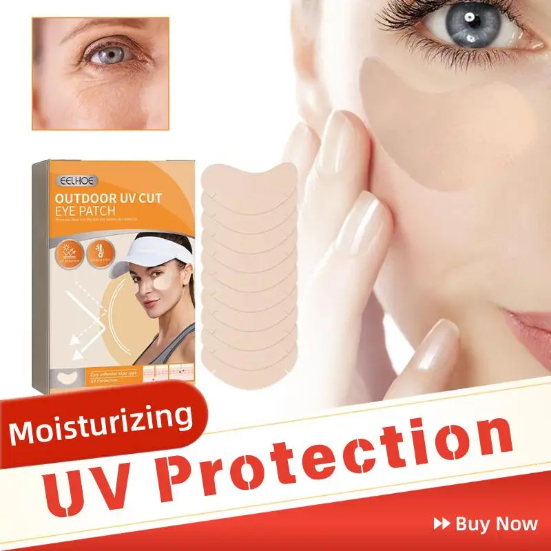 Outdoor UV Protection Eye Patches Cooling Sun Block Under Eye Skin Stickers For Sports Sunscreen Nose Patch For Skin Care