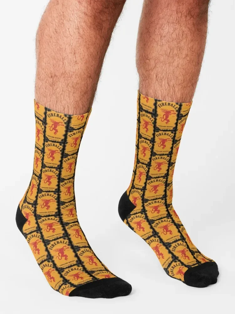 FIREBALL CINNAMON WHISKY Socks bright garter Climbing Socks Male Women's