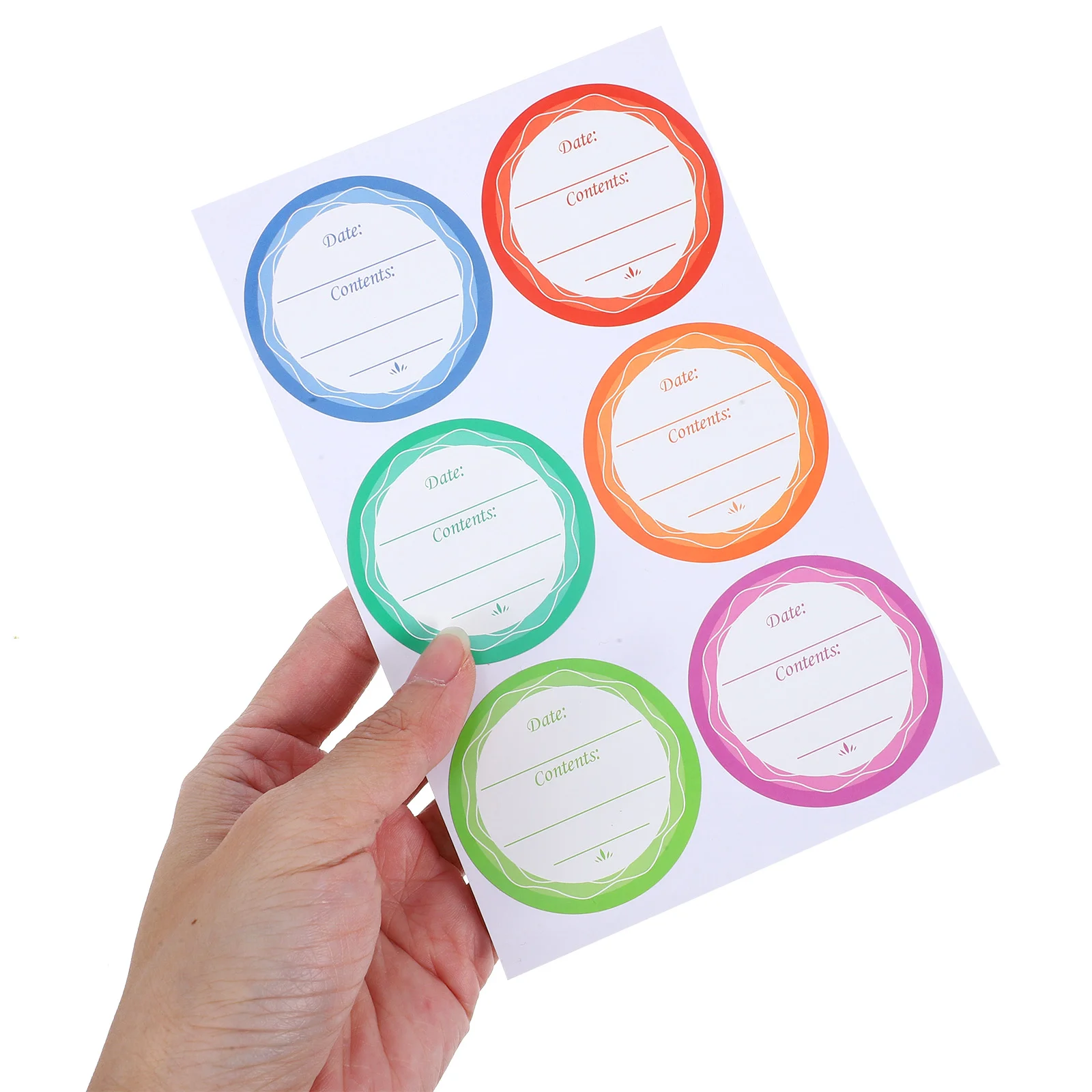 10 Sheets Glass Bottle Sticker Name Tag Stickers Labels Waterproof Pvc Self-adhesive