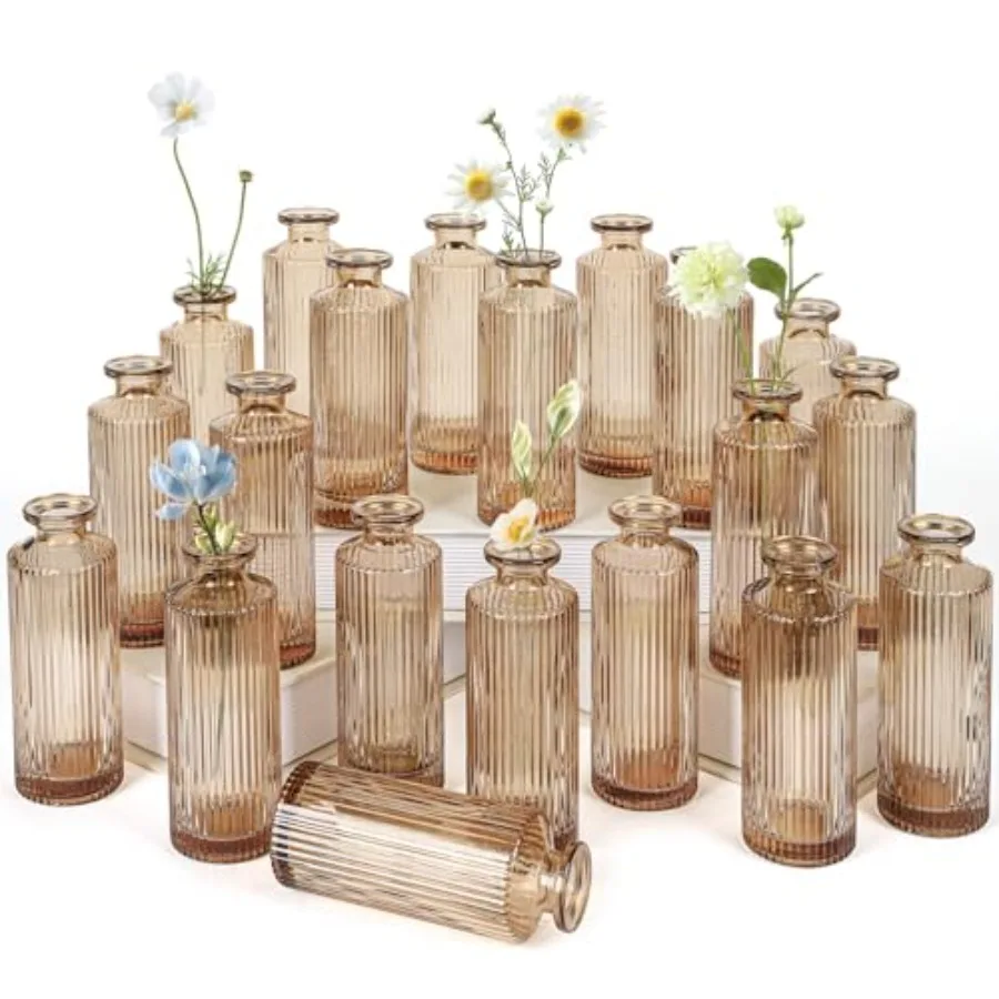 Glass Bud Vases Set…