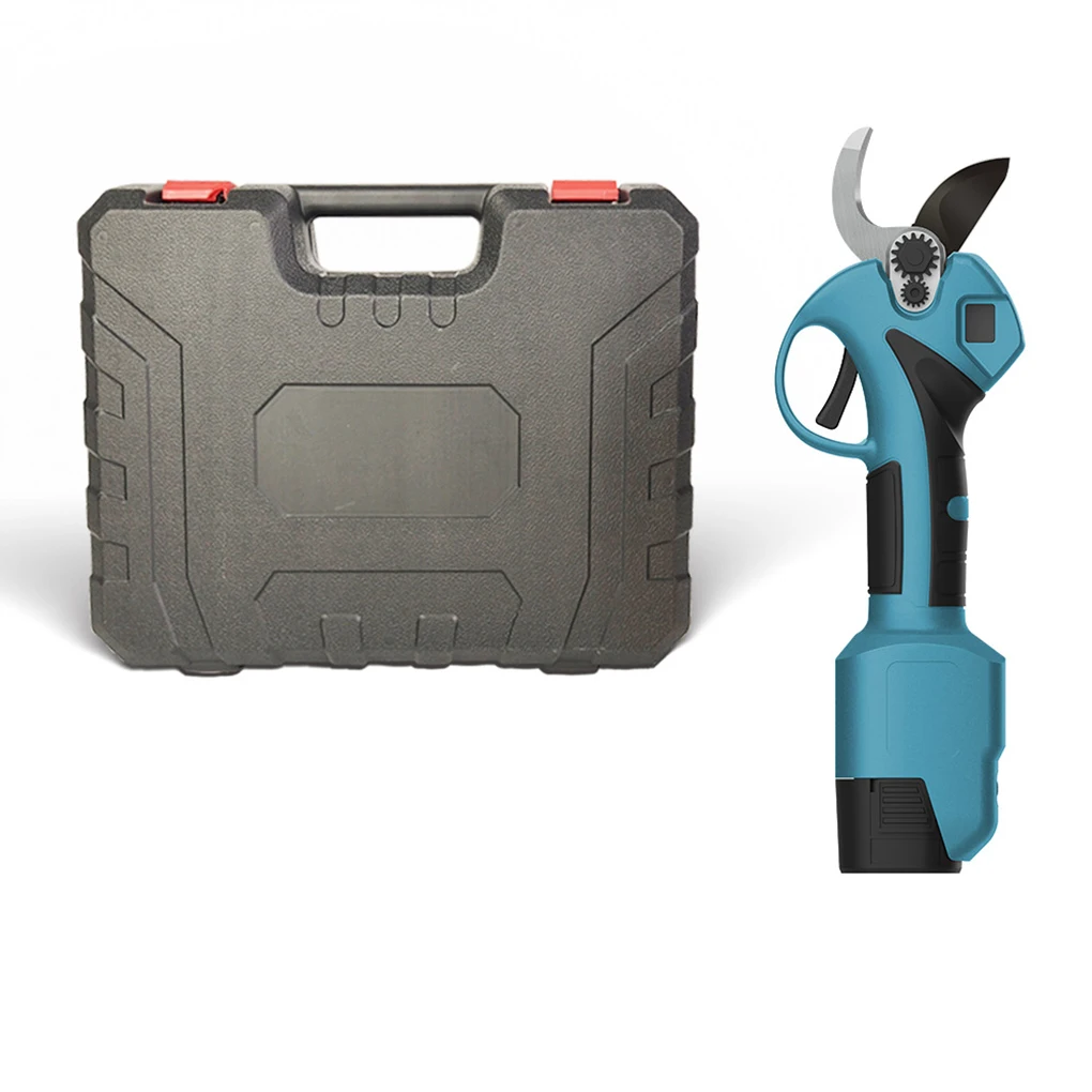 Sécateur électrique Portable, Rechargeable et puissant, ciseaux électriques sans fil efficaces, facile, bleu, 1 batterie