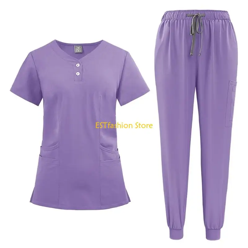 Y5GC Women's nursing uniform with elastic quick-drying uniform suit