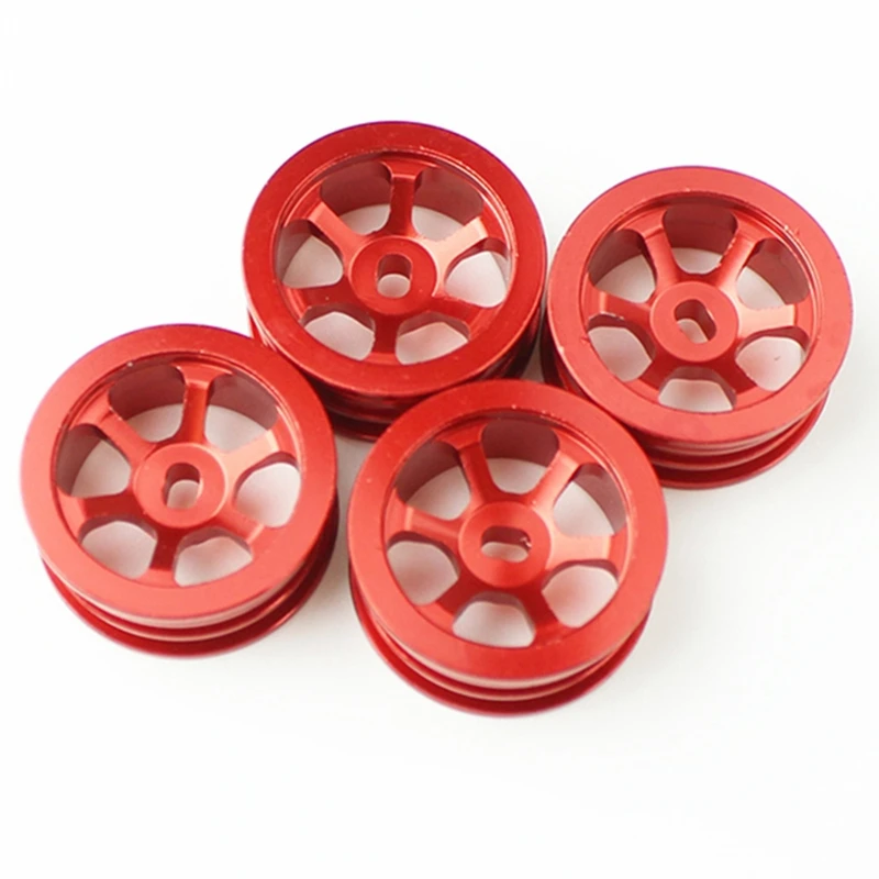 4Pcs Metal Wheel Rim For Wltoys K969 K979 K989 P929 Iw04m Awd Iw02 Mini-Z Mini-Q Mini-D 1/28 RC Drift Car