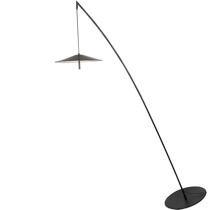 Imagem -06 - Long Pole Black Minimalista Pesca Floor Lamp Decoração Criativa Sala de Estar Aparelhos de Iluminação Personalizados