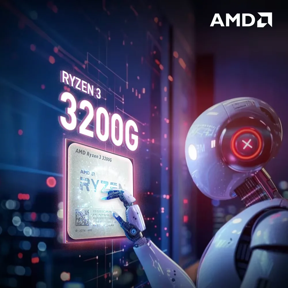 NUEVO Procesador AMD Ryzen 3 3200G de 4 Núcleos y 4 Subprocesos, 3.6GHz, 65W, L3=4M, DDR4, PCIe 3.0, Socket AM4, 12NM, R3 3200G, Sin Ventilador