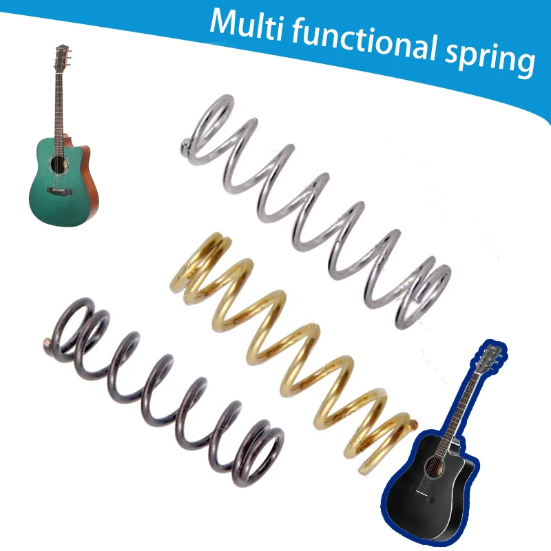 New 10PCS Straight Guitar Springs Guitar Bridge Spring Tremolo Arm Tension Springs Replacement for Electric Guitars Accessory