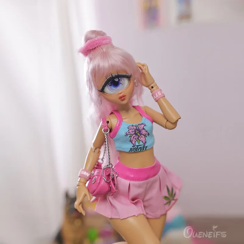 BJD Doll 1/4 Cyclops Girls Yuelu Body From The Colorful World Harajuku Sports Style Graffiti Resin Toys Gift Ball Jointed Doll