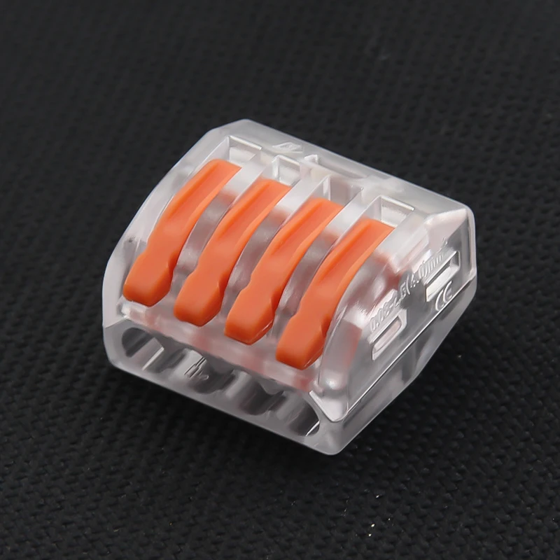 10 قطعة سلك رافعة موصلات سريعة 2 3 4 5 منافذ صغيرة سريعة العالمي المدمجة موصل الأسلاك دفع في محطة كتلة 2-8 دبوس