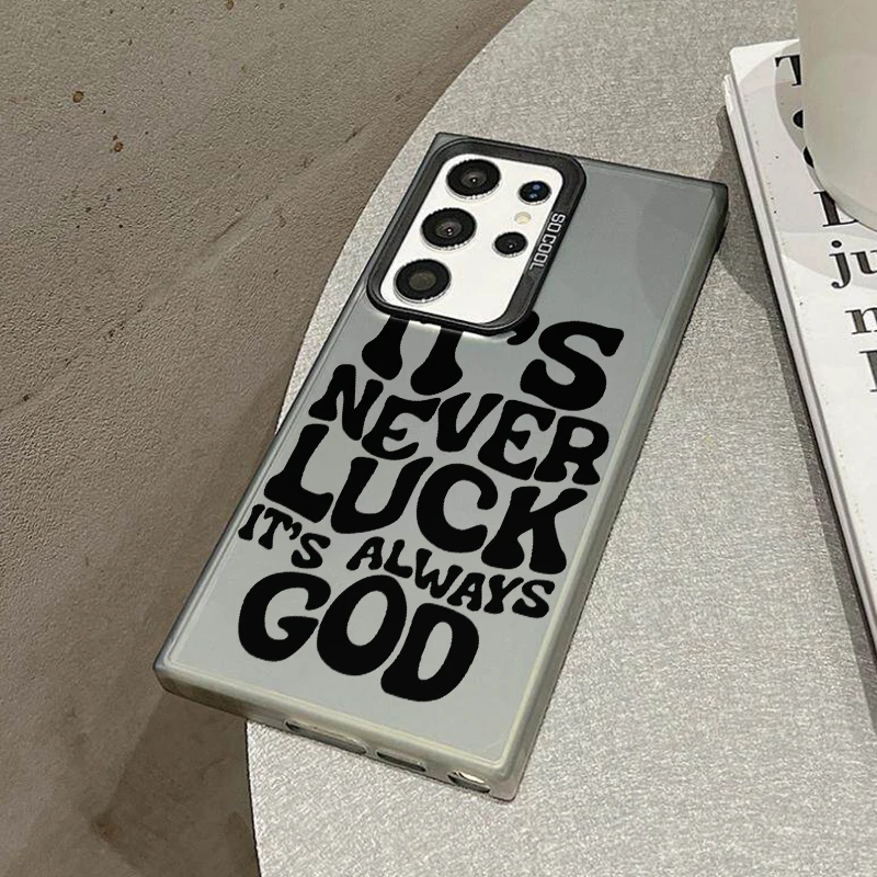 Always God Phone Case For Samsung S26 S25 S24 A57 A56 A37 A36 A17 A16 A07 A06 Ultra Plus Laser PC+TPU Cases Cover-S848P1