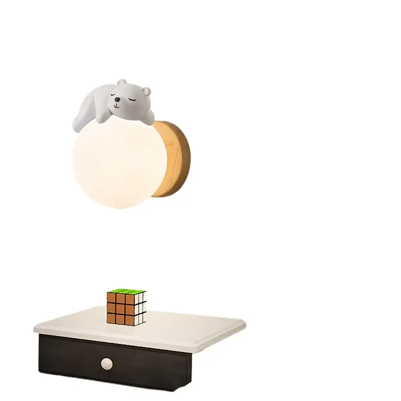 Modern Wall Lamp Simple Bedside Light for Bedroom Stair Background Hanging Fixture Girl Children Room Decor 522L Style