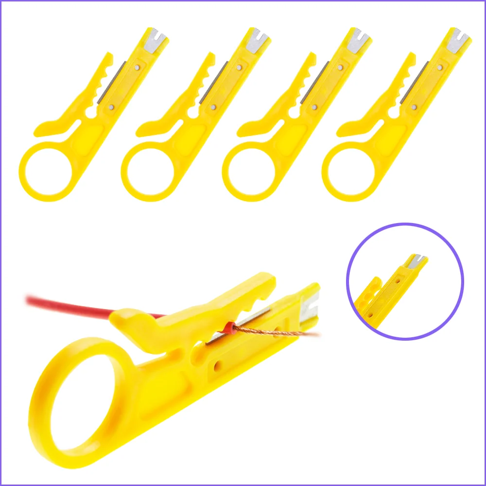 

Cable Stripping Wire Cutter Crimping Tool Multi Stripper Knife Crimper Pliers Mini Portable Decrustation Electrical Straight