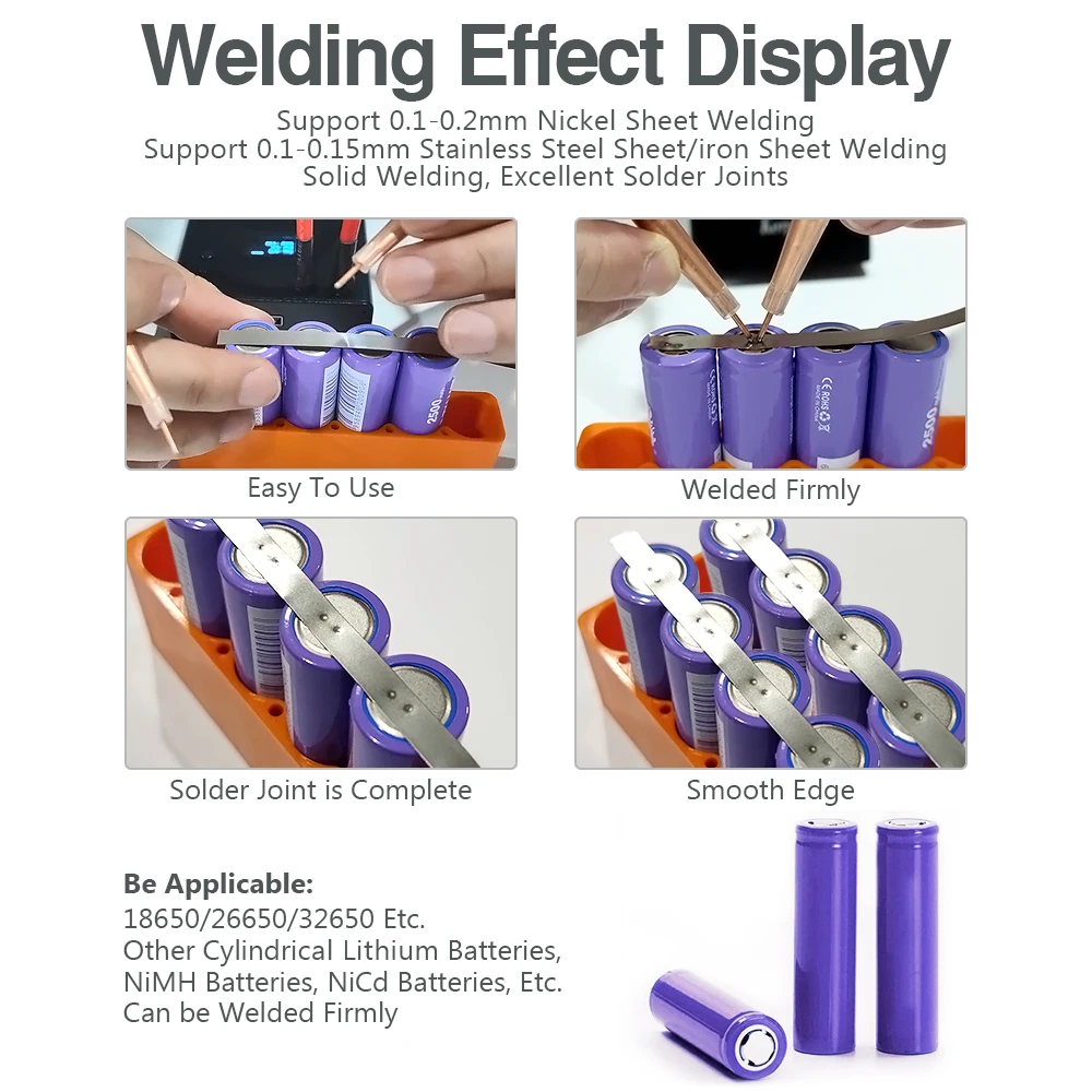 Мини-аппарат для точечной сварки 7500 мА, 70 передач, регулируемый аппарат для точечной сварки энергии, аккумулятор 18650, портативный набор инструментов для никелевой сварки