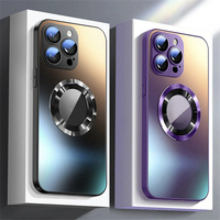 Original AG Frosted Glass Magnetic Phone Case For iPhone 16 15 Pro Max 14 13 12 11 For Magsafe Wireless Charging Plain Cover