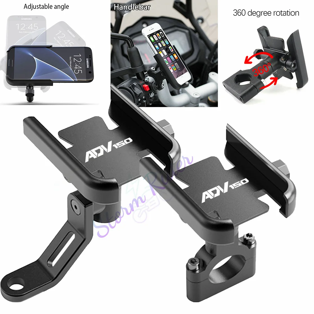 For Honda Adv150 Adv160 Adv350 Adv 150 350 Aluminum Bicycle Mobile Phone Holder Handlebar GPS Stand Bracket Motorcycle