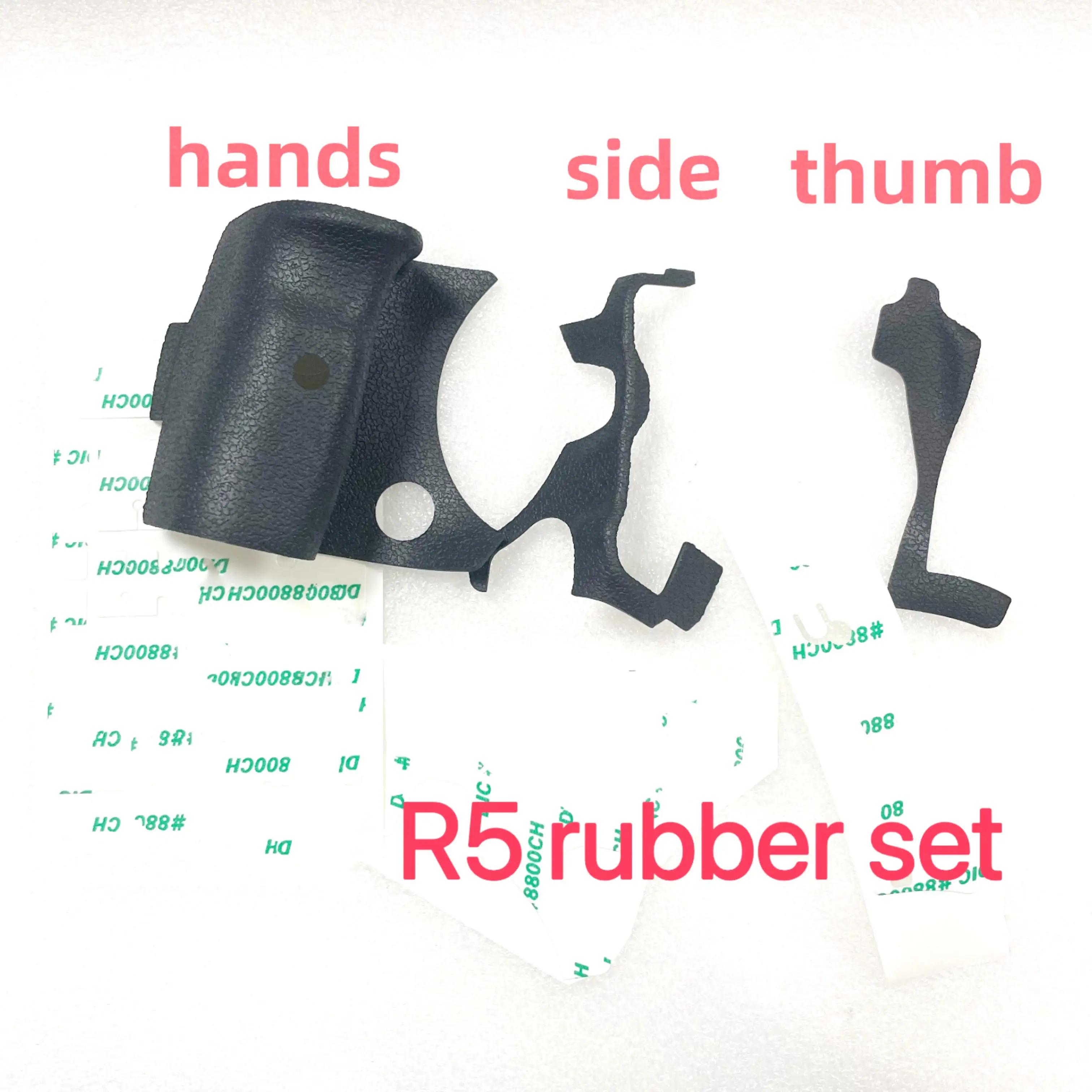 

New EOS R5 Camera Body Rubber Set for Canon EOS R5 r5 Hands Grip Side Left Thumb Rubber Group Repair Parts