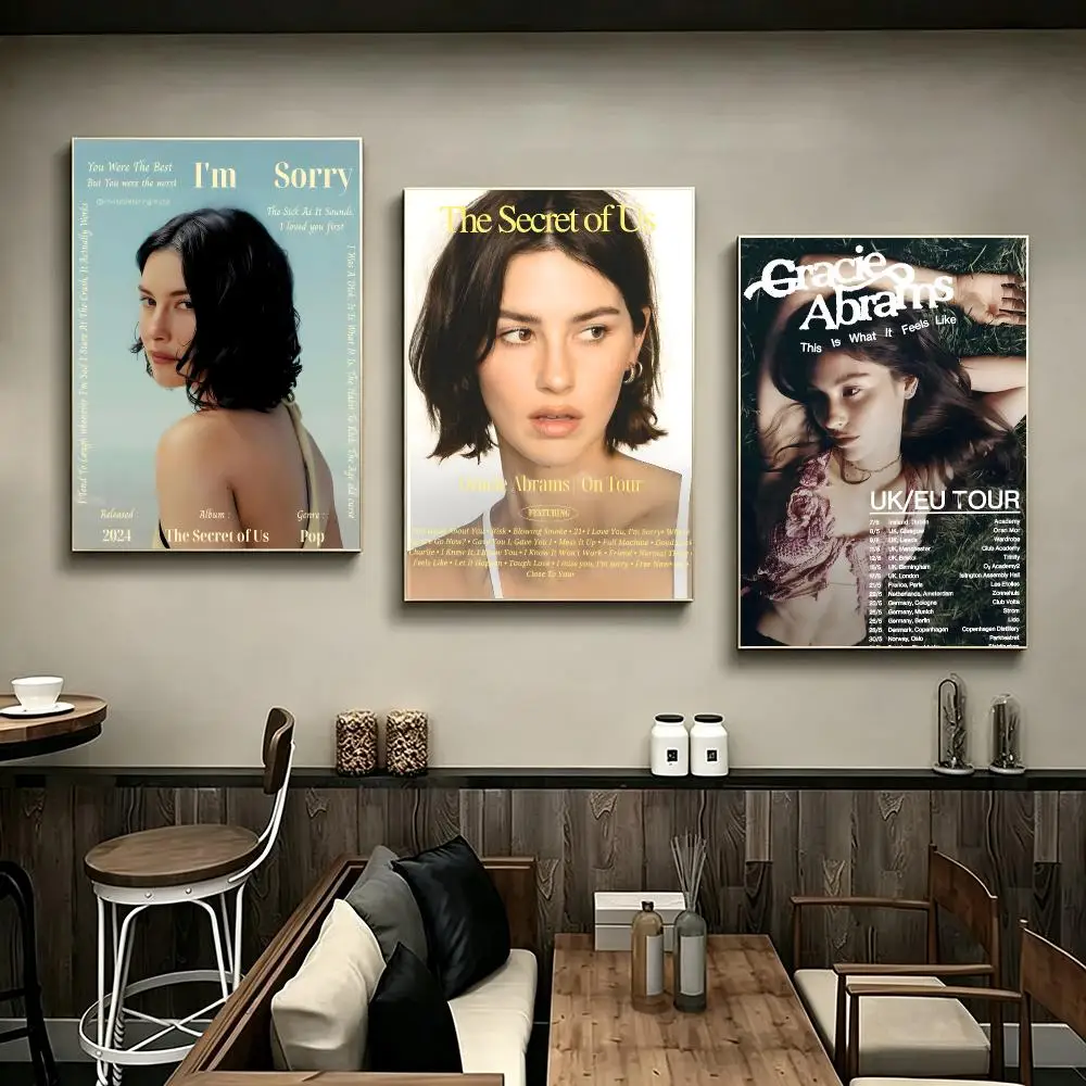 Music Gracie Abrams Poster Poster HD Printing Modern Minimalist Style Wall Art Home Decor For Office Bedroom Gift