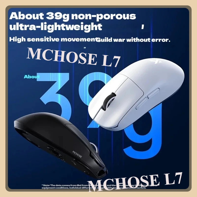

Игровая мышь серии MCHOSE L7, 39 г, легкая, 2,4 г, BT, трехрежимная беспроводная мышь для ноутбука, частота заката 8K