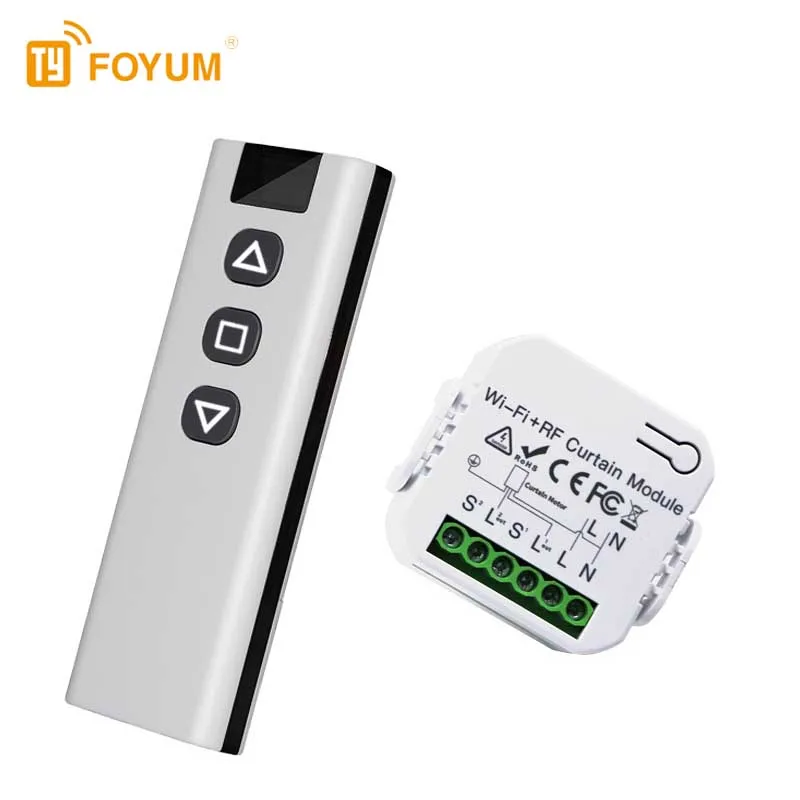 واي فاي RF الستار الذكية التبديل، تويا واي فاي الذكية الستار وحدة تبديل 433 ميجا هرتز الذكية الستار التبديل التحكم عن بعد #2