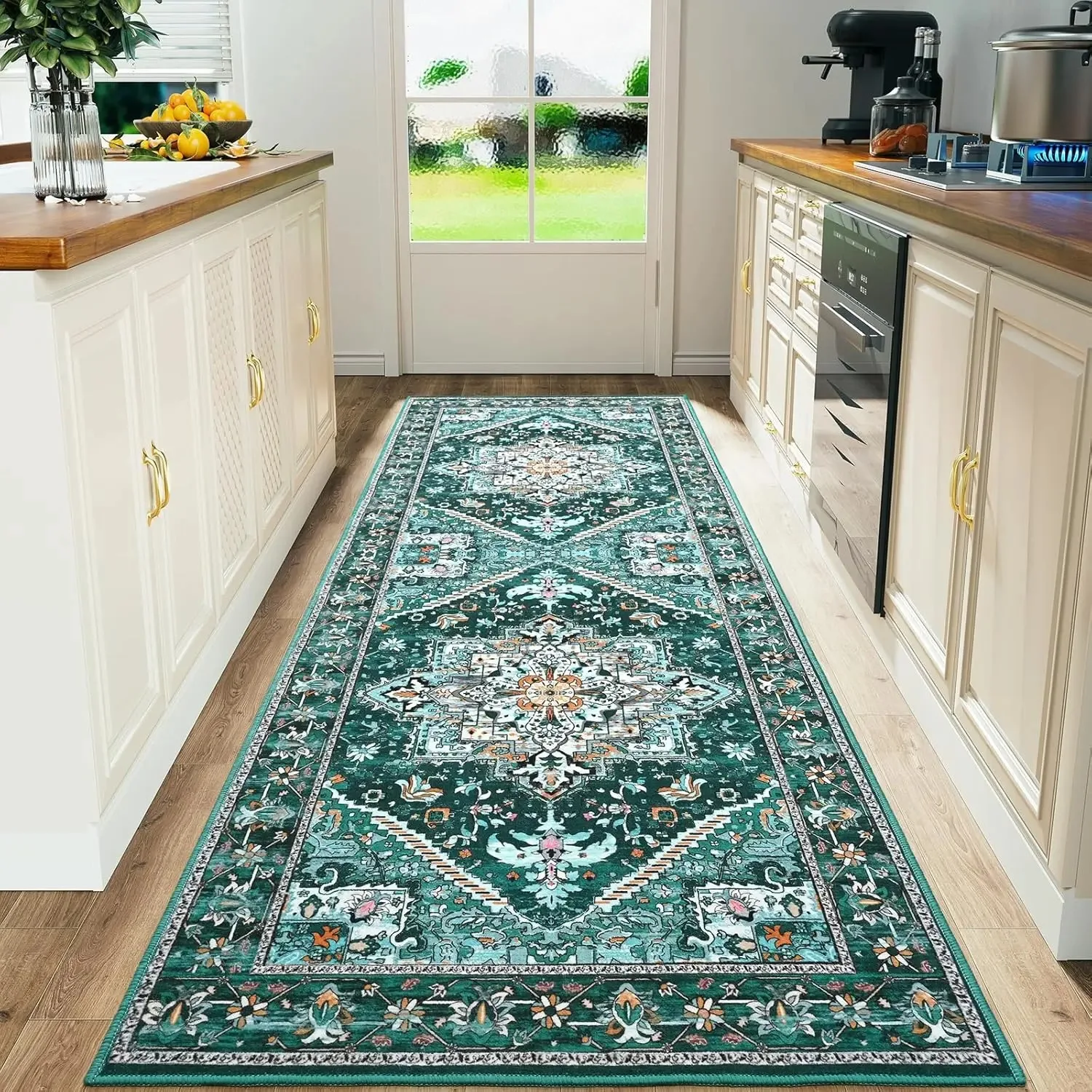 VIKAMA Boho Persian Flannel Ca - Kitchen Flooring Commercial ulasan dan harga