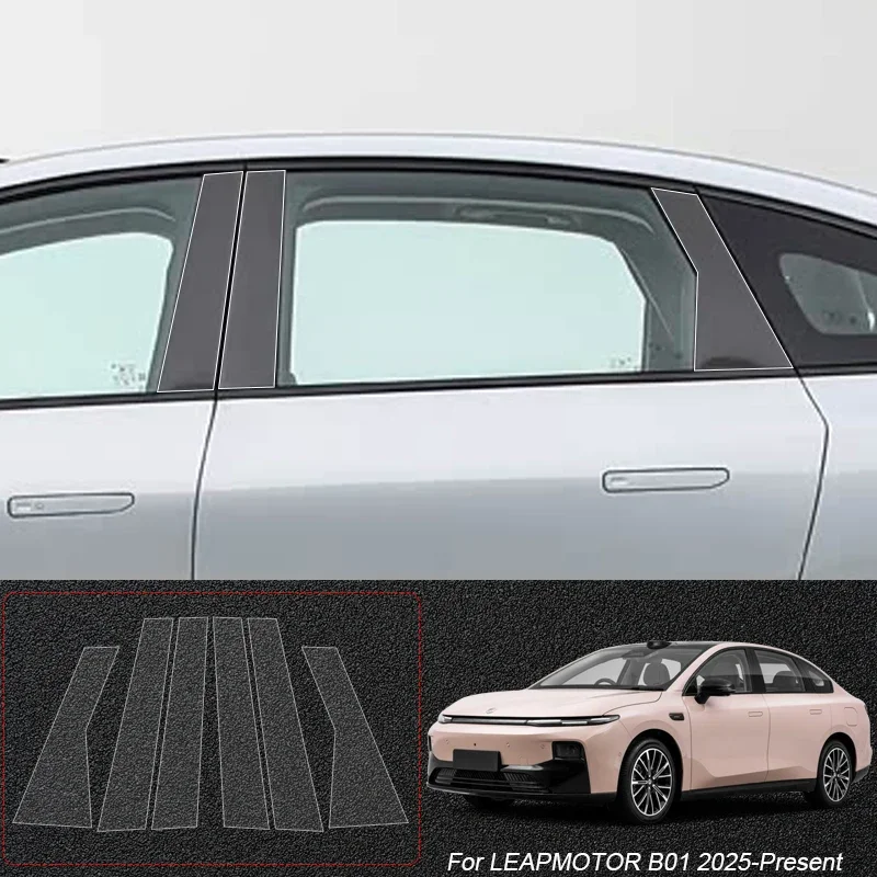 

B Pillars TPU Car Protective Film Auto Window Body Paint Sticker Accessories For LEAPMOTOR B05 LAFA 5 B10 C01 C10 C11 C16 B01