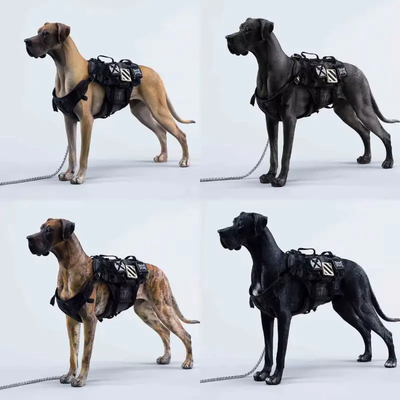 JXK1/6 Great Dane Model Simulation Animal Puppy Peripheral Statue GK Figure Resin Ornament Toy Crafts