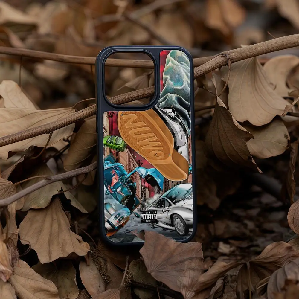 

Чехол для телефона Brents Faiyaz для iPhone 17, 16, 15, 14, 13, 12, Pro Max Plus, черная рамка, акриловый твердый корпус из углеродного волокна