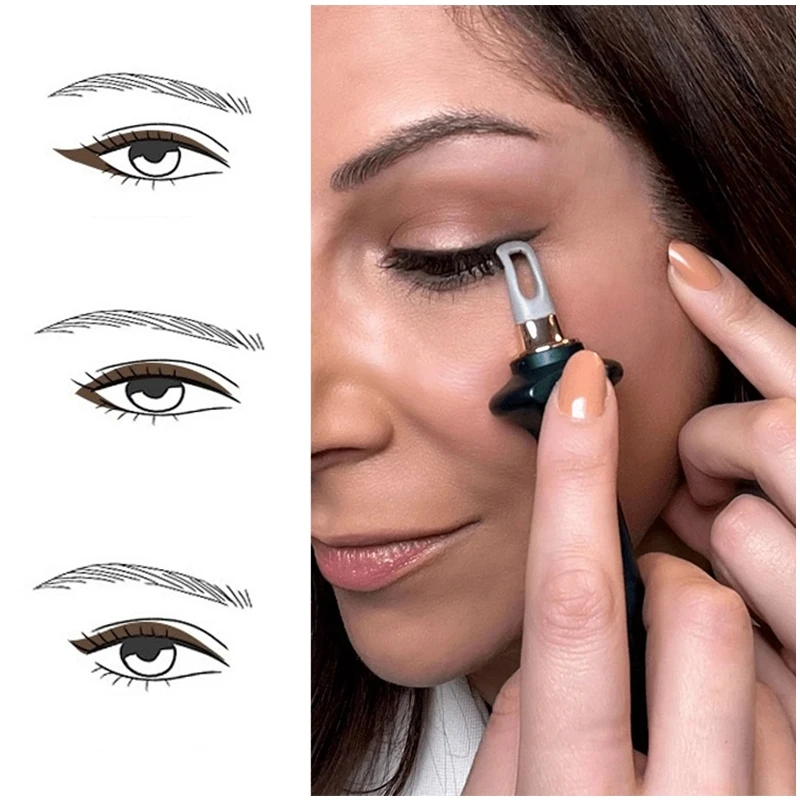 Easy No-Skip Eyeliner Tool For Long Lasting Liquid Eyeliner Silicone Eyeliner Brush Pen For Different Eye Makeup Style Tool